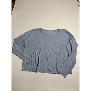 Beyond Yoga Featherweight Daydreamer Pullover Long Sleeve Shirt Sz L Cropped